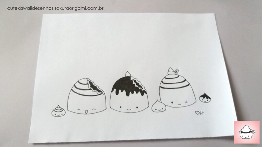 Desenhos kawaii  Chocolate drawing, Cute drawings, Kawaii drawings