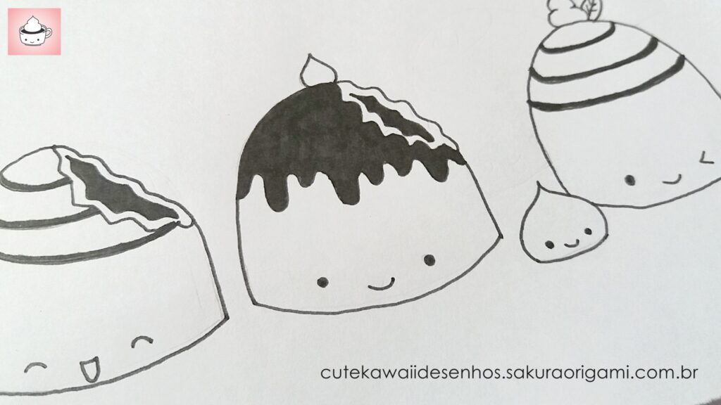 Super fofa! Fácil de desenhar  Cute kawaii drawings, Cute