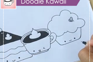 Doodle frutinhas kawaii – desenhando – Cute Kawaii Desenhos